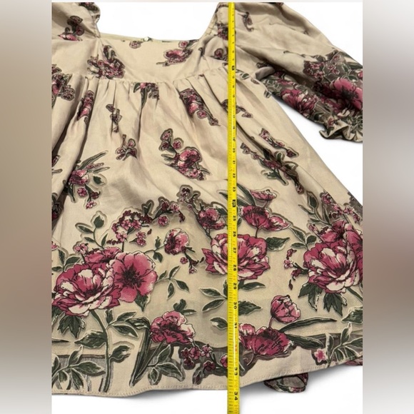 Arula Floral Babydoll Dress 1X Cottagecore Puff Sleeve Prairie Altar’d State - Picture 6 of 7